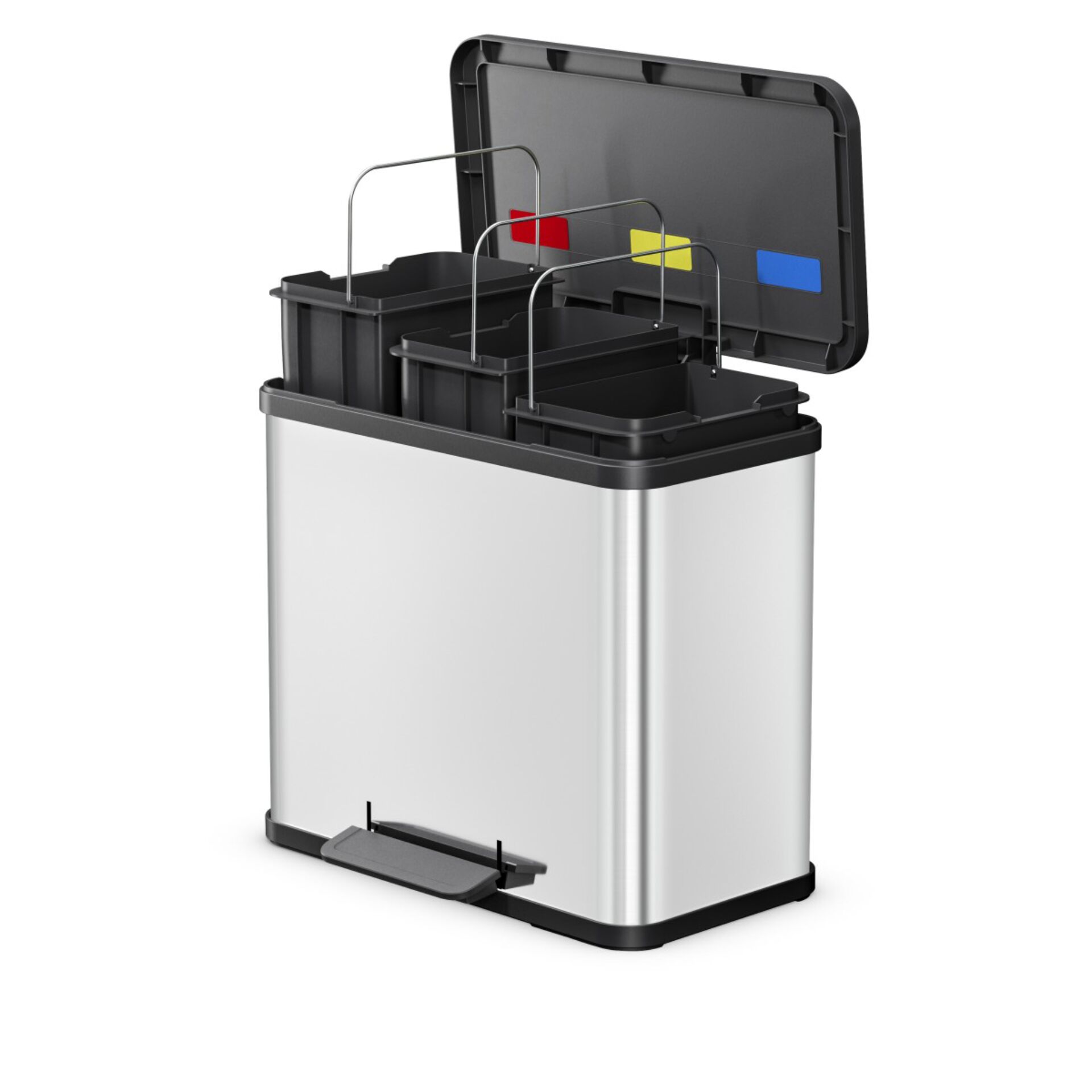 Abfalleimer, Mülltrenner, Müllbehälter, Fußpedal, Trennsystem