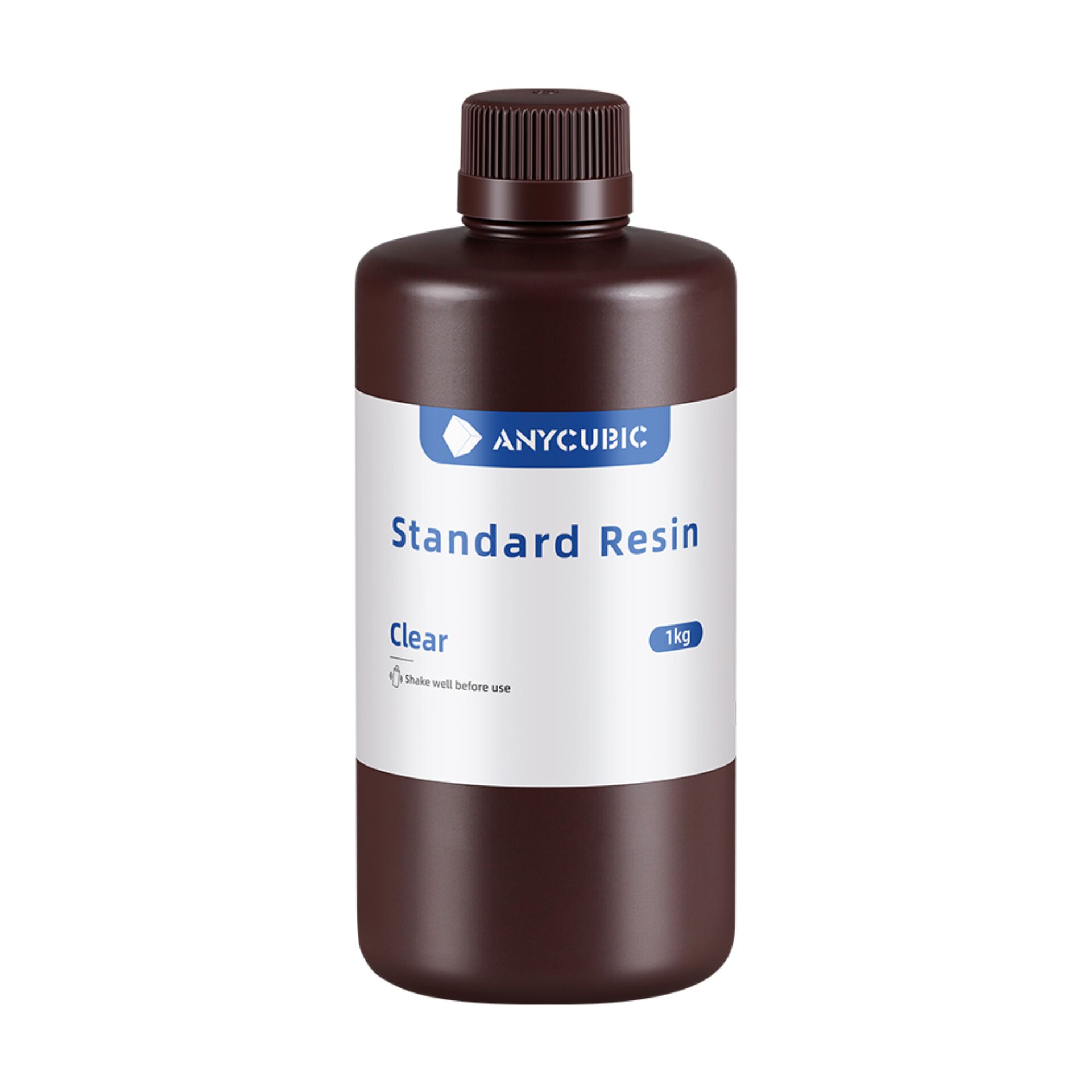 Standard Resin, 1kg, Clear, Brown bottle, Liquid resin