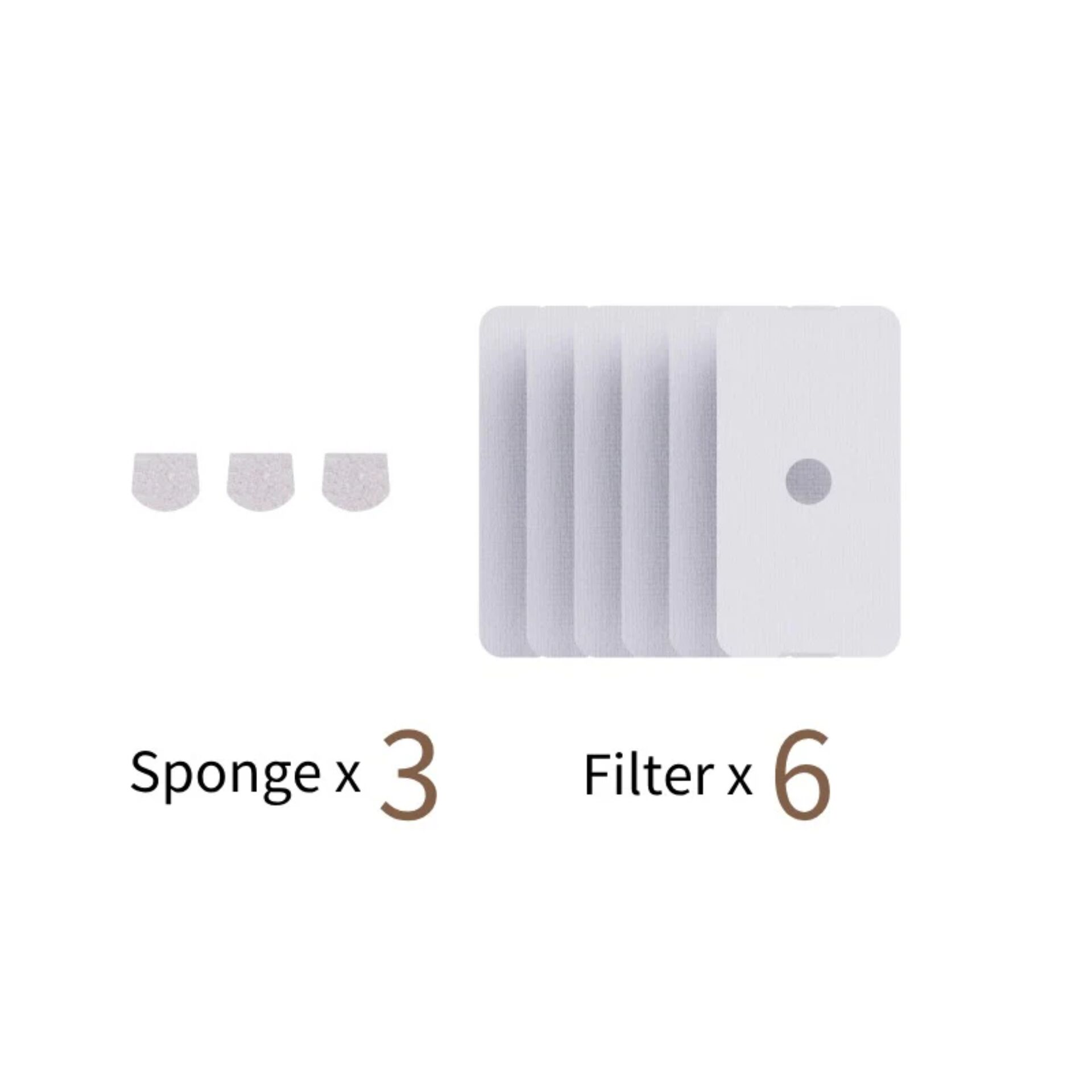 Schwamm, Filter, Ersatz, Kompakt, Set