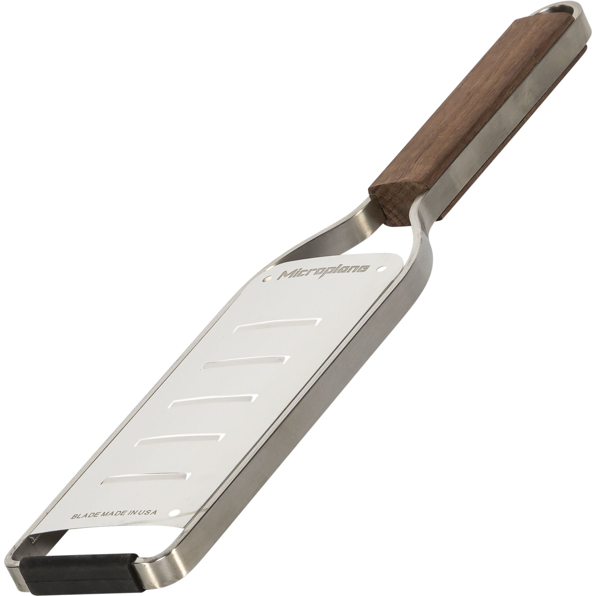 Reibe, Edelstahl, Klinge, Holzgriff, Made in USA