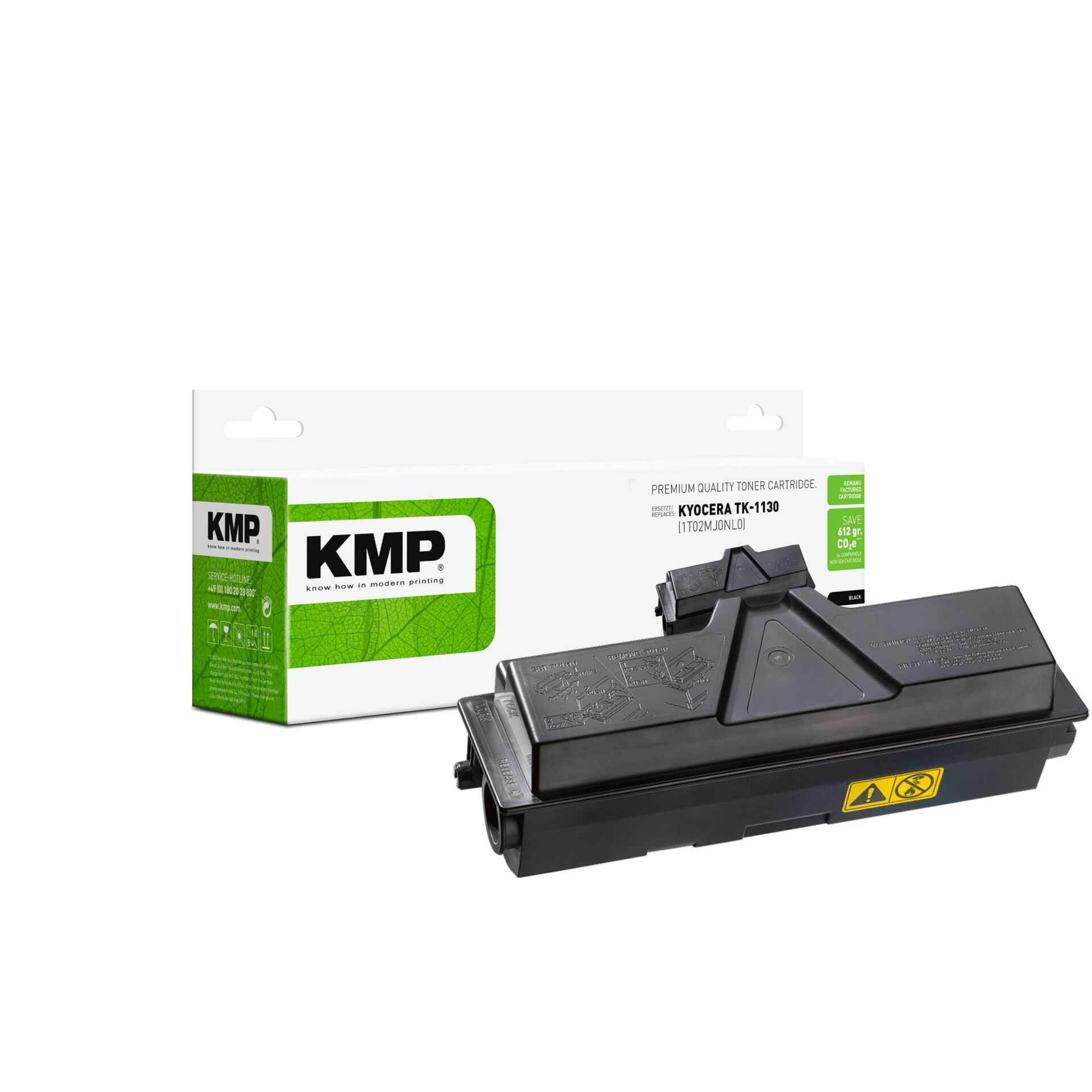 Adapter, Elektronik, Tonerpatrone, Schwarz, Laserdrucker, KMP, Kyocera TK-1130