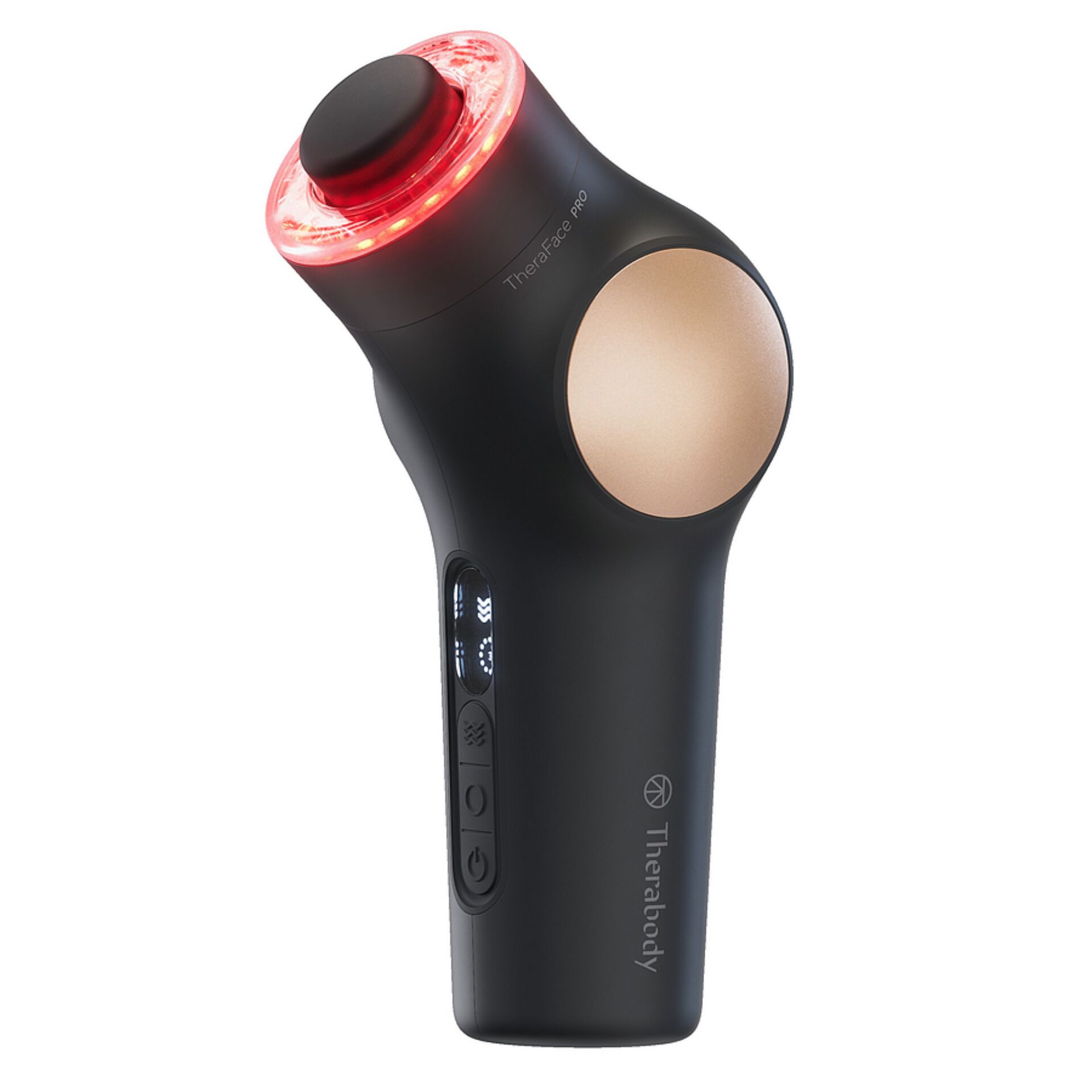 Massagegerät, Gesichtsmassage, Rotationskopf, LED-Licht, Schalenschnittstelle