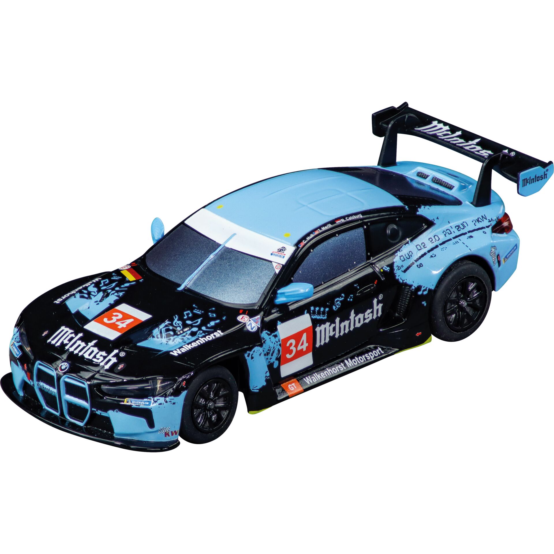 Modellauto, Rennwagen, Diecast, Blau, Heckflügel, Racing car, Diecast, Blau Schwarz, Rennlackierung, Spoiler