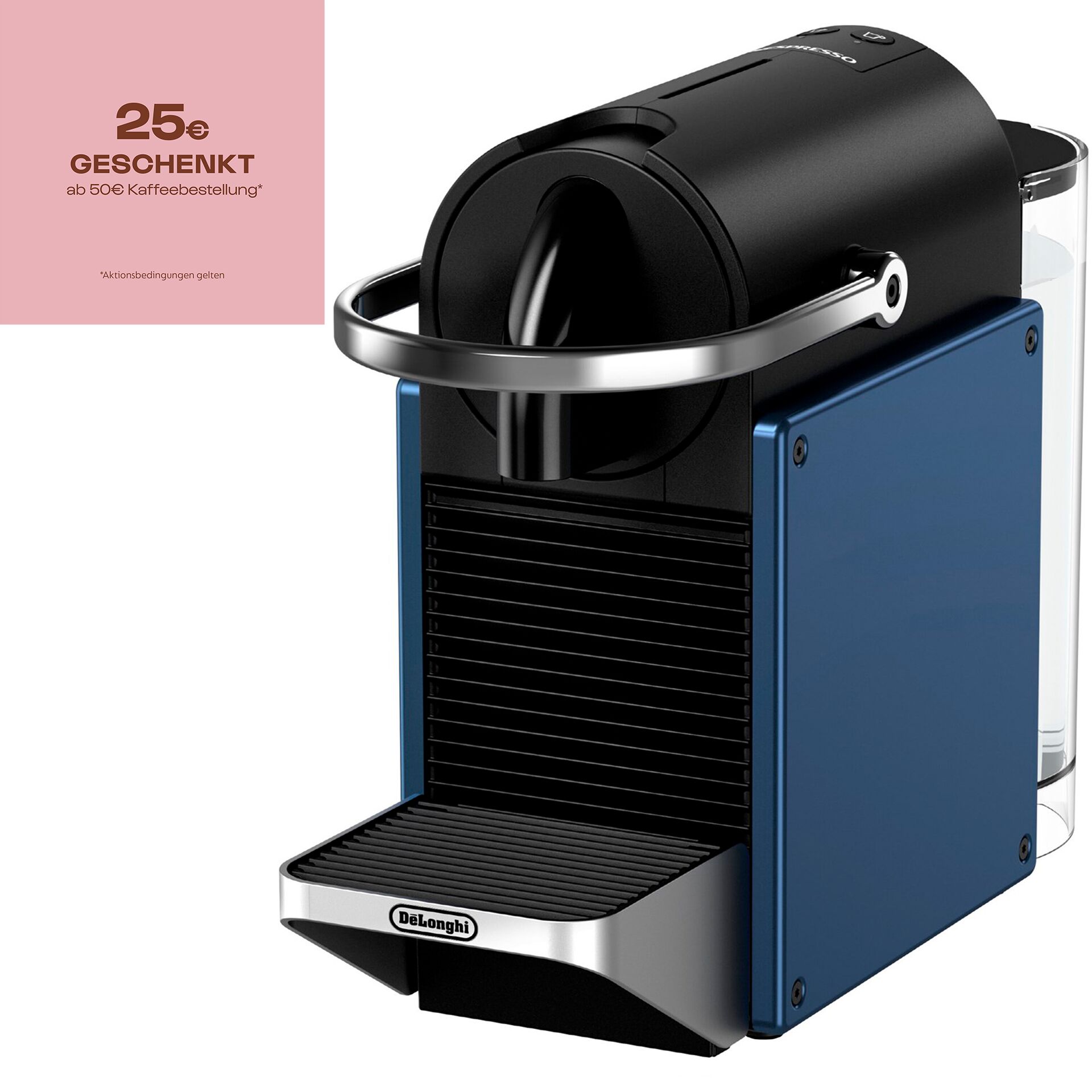 Kaffeemaschine, Nespresso-kompatibel, Kapselmaschine, Kühler?, Metall-Optik, Espresso-Kaffeemaschine, Kaffeemaschine, Kapselsystem, Nespresso kompatibel, Blaues Gehäuse, Kaffeemaschine, Kapselmaschine, Espresso, Gehäuse blau, Kapselsystem