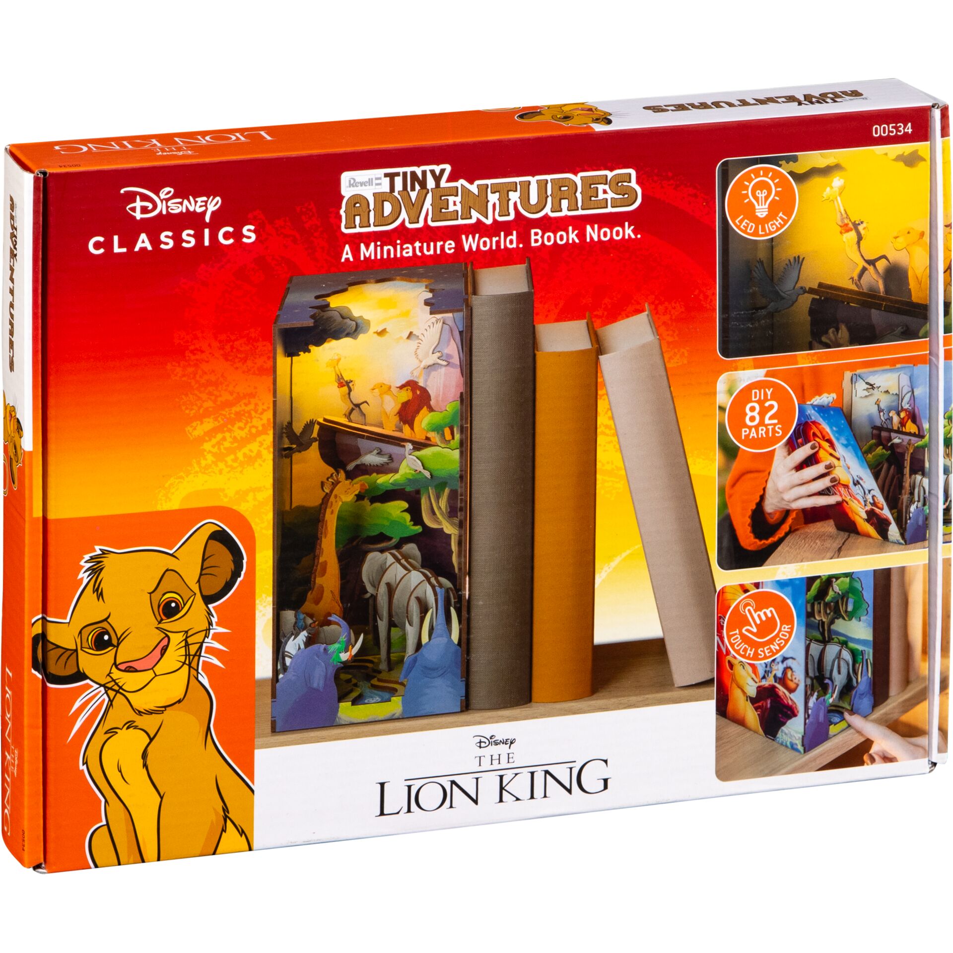 Miniature Welt, Abenteuer Bücherregal, Löwen König, Disney Klassiker, DIY 82 Teile