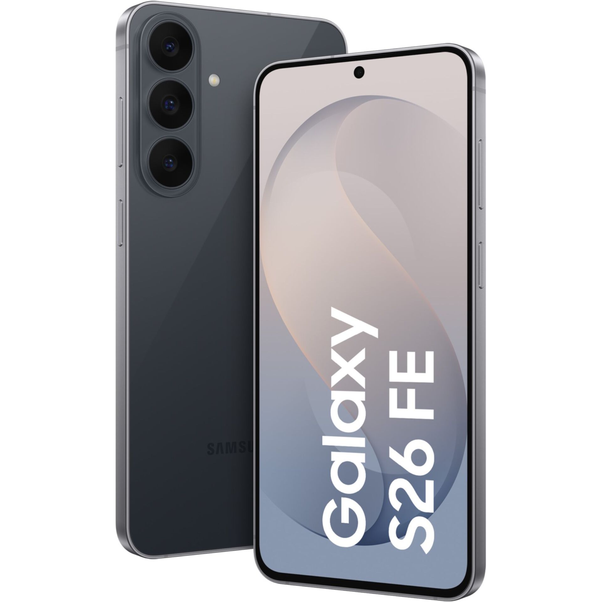 Smartphone, Galaxy S26 FE, Triple camera, Edge display, Dark gray