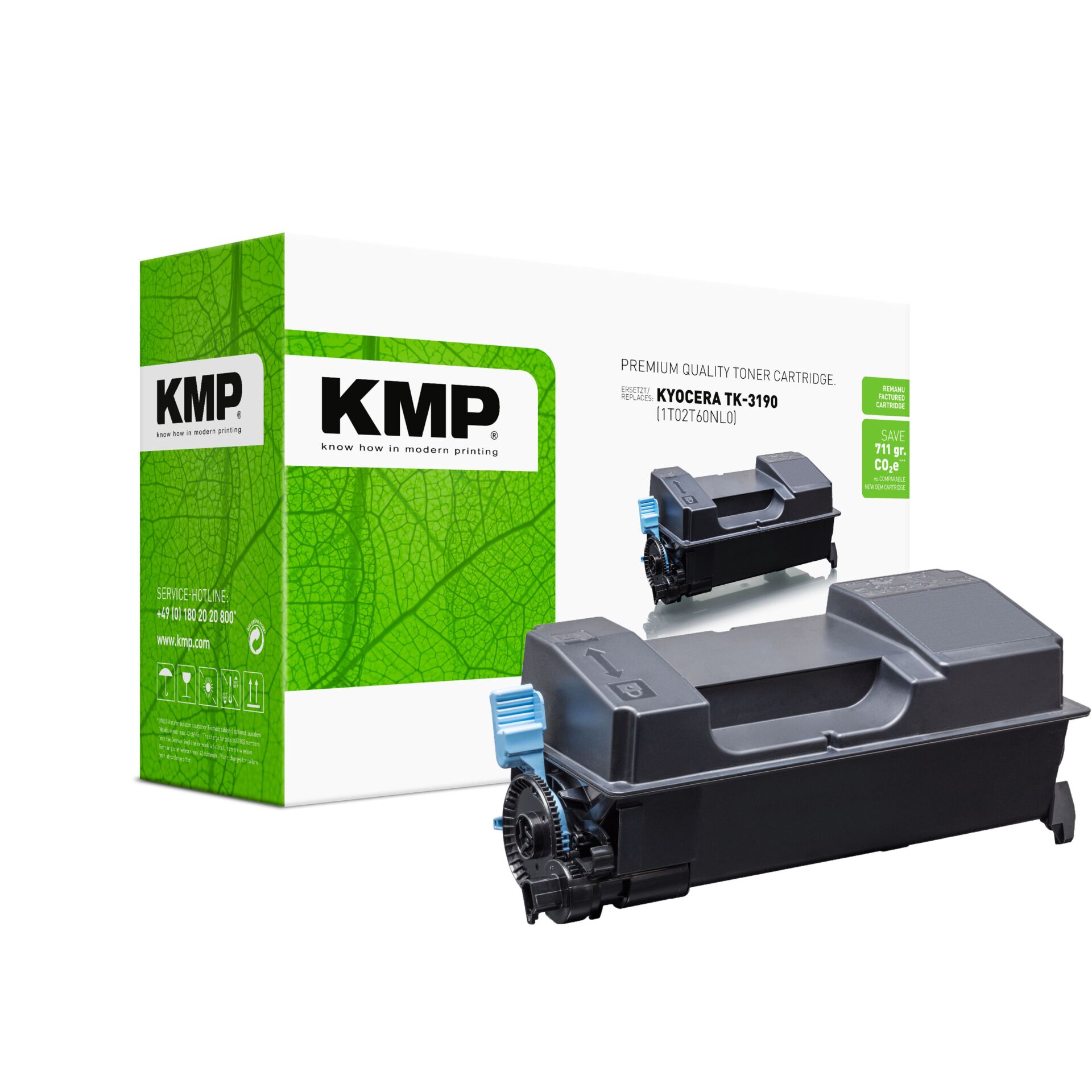 Adapter, Elektronik, Computer-Ausrüstung, Computerausrüstung, Maschine, Tonerpatrone, KMP, Schwarzer Toner, Kyocera TK-3190, Druckerzubehör