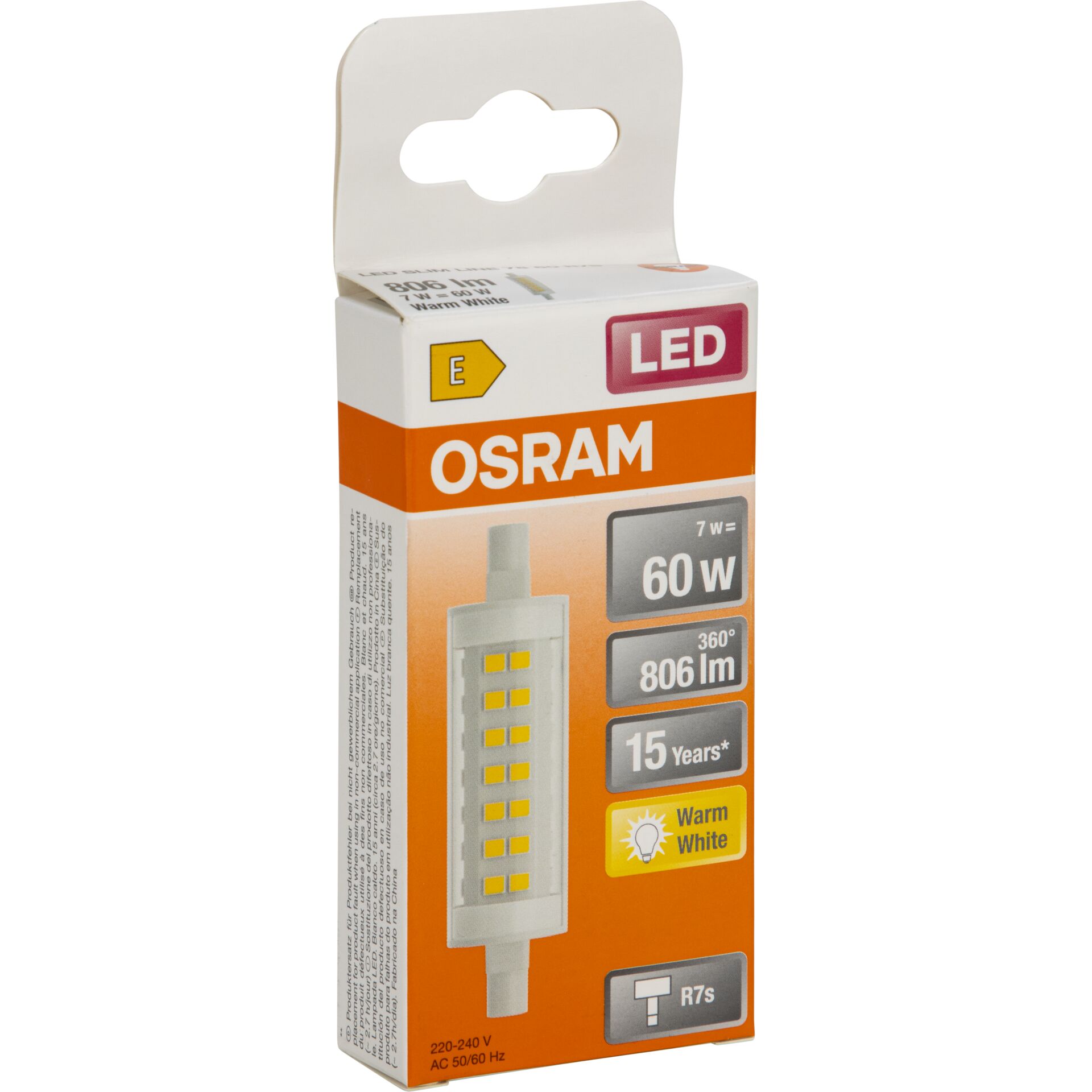LED, Osram, Warmweiß, 60W, R7s