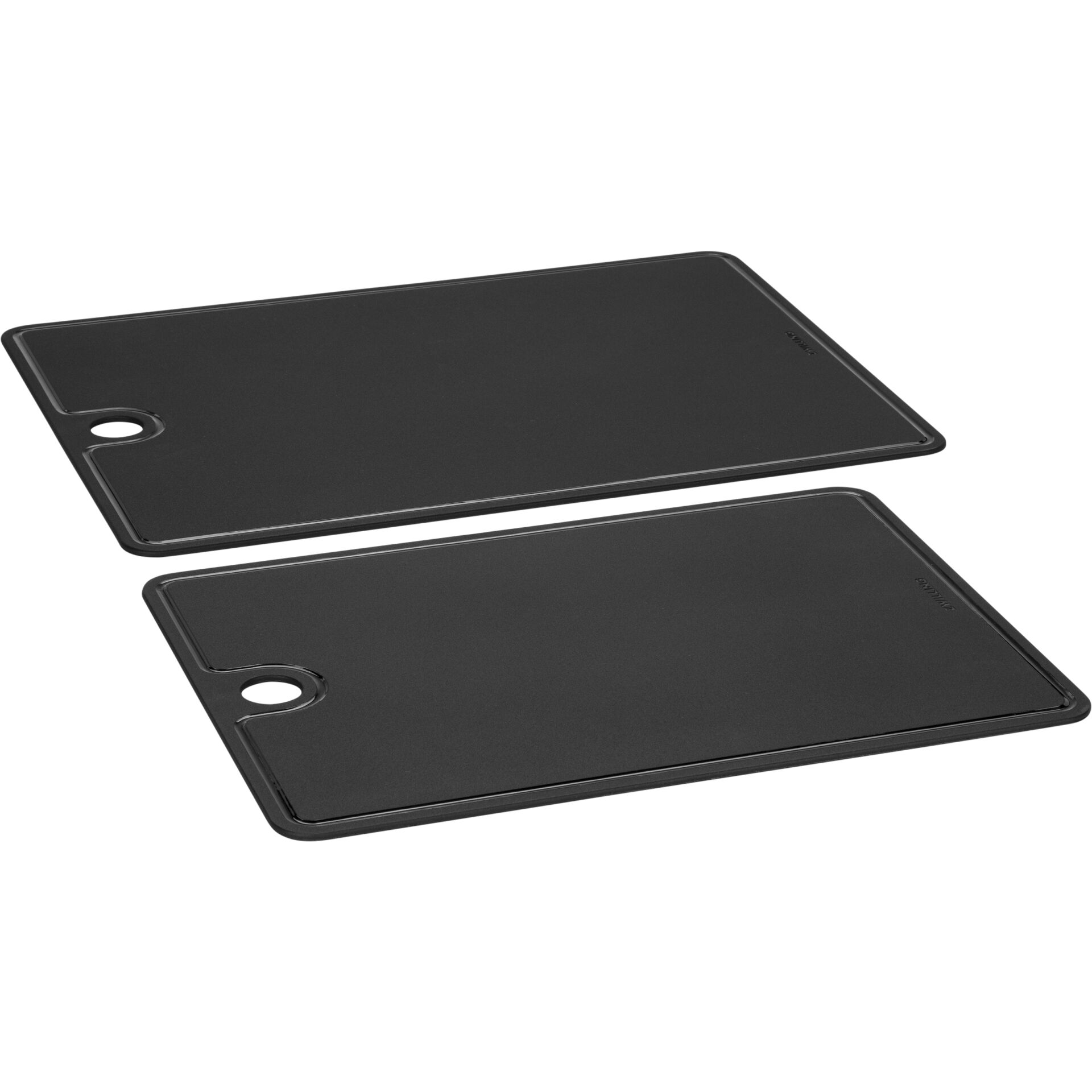 Schneidebretter, Siliconmatte, Schwarz, Rechteckig, Auslass-Griff