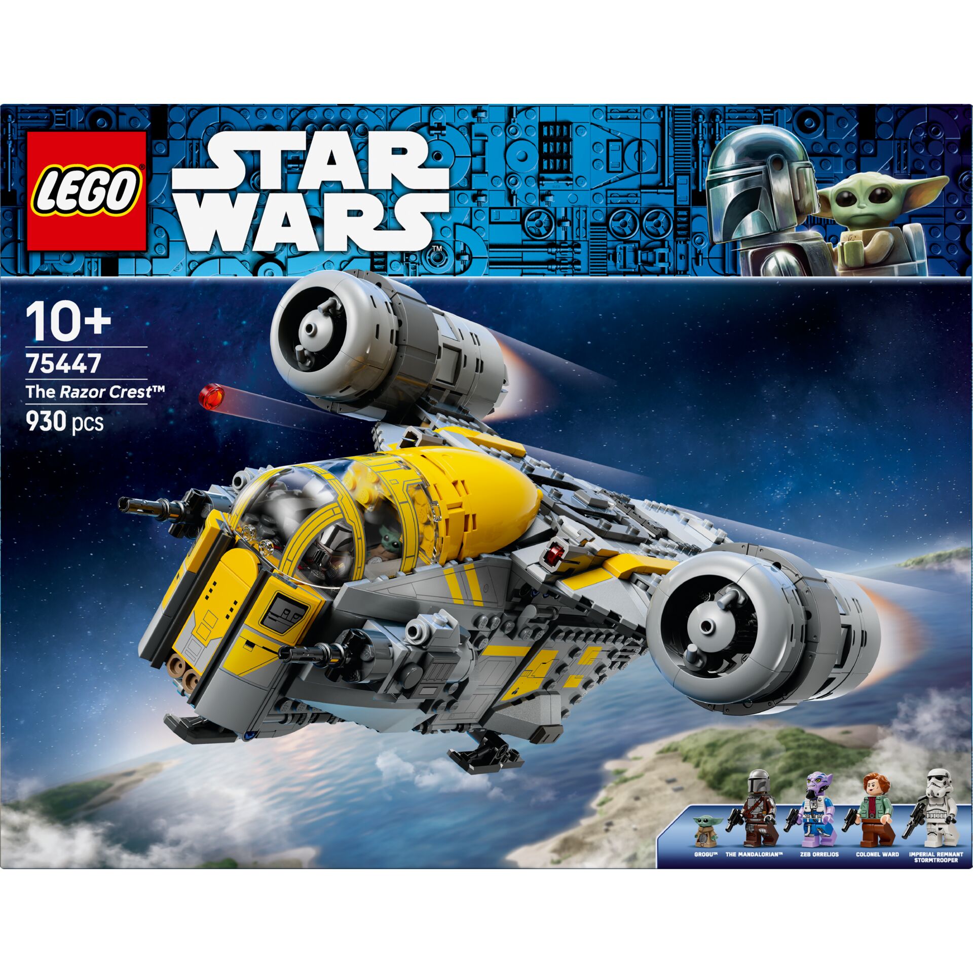 Lego, Star Wars, Weltraum-Schiff, Gelb-Grau, The Razor Crest