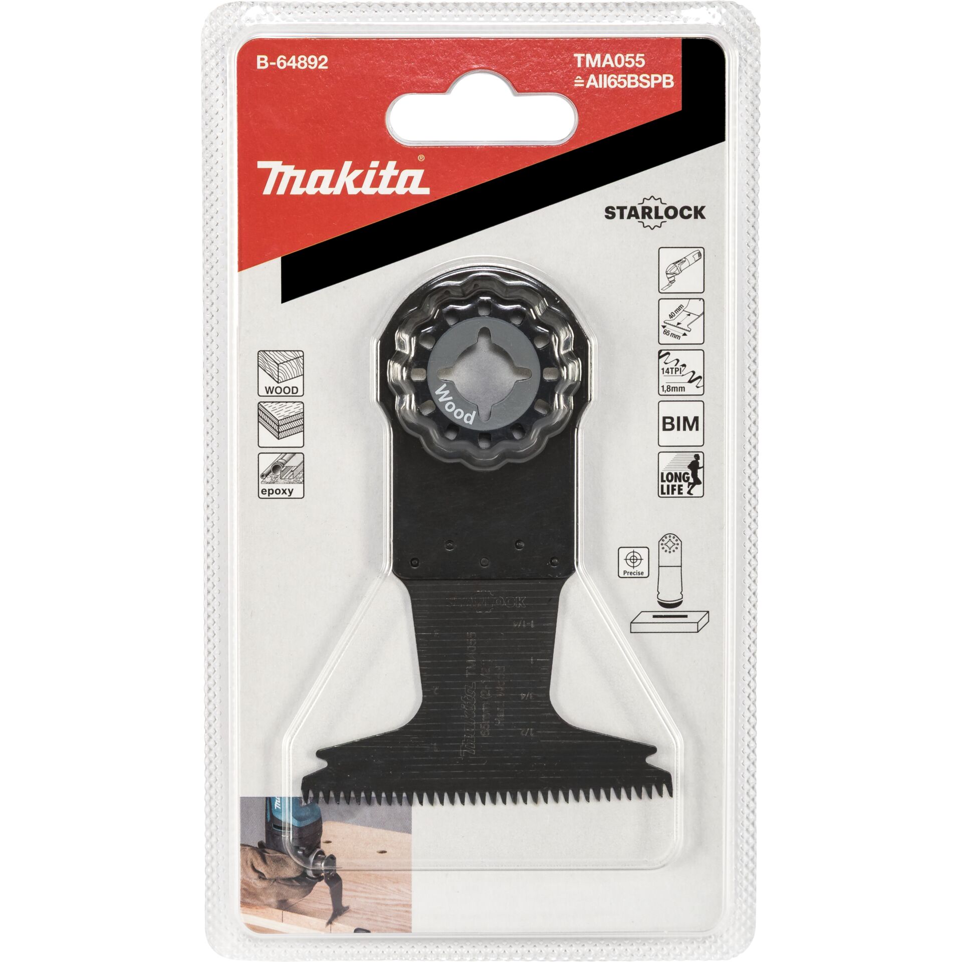 Makita Tauchsägeblatt 65 BIM  TMA55