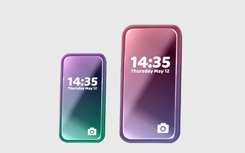 smartphone, smartphone case, gradient color, touchscreen, dual screen