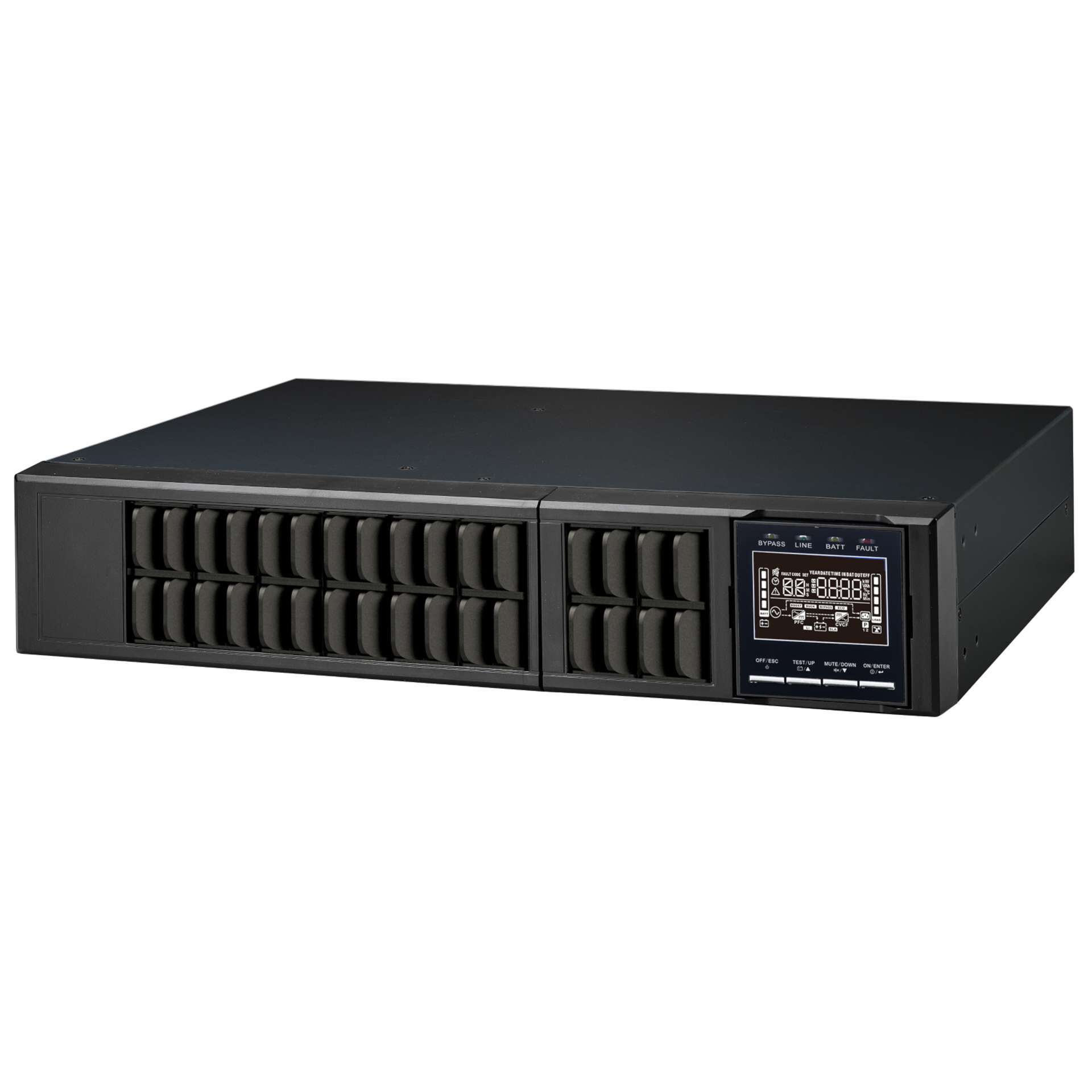 Laufwerk-Schächte, Lüfterlos, Rack-mount, Kühlung, Netzteil-Display