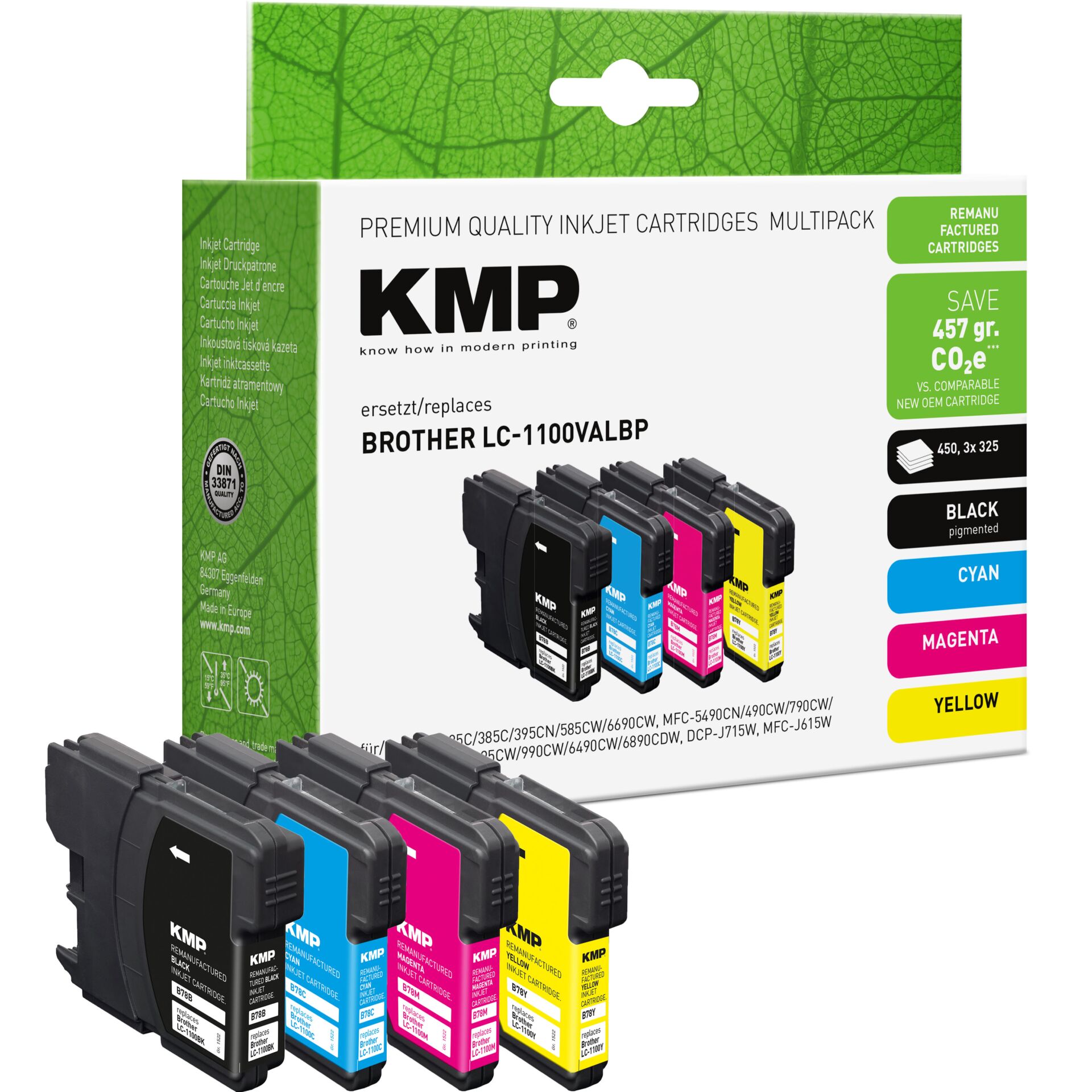 Adapter, Elektronik, QR Code, Tintenpatronen, KMP, Druckerpatronen, CMYK, Multipack