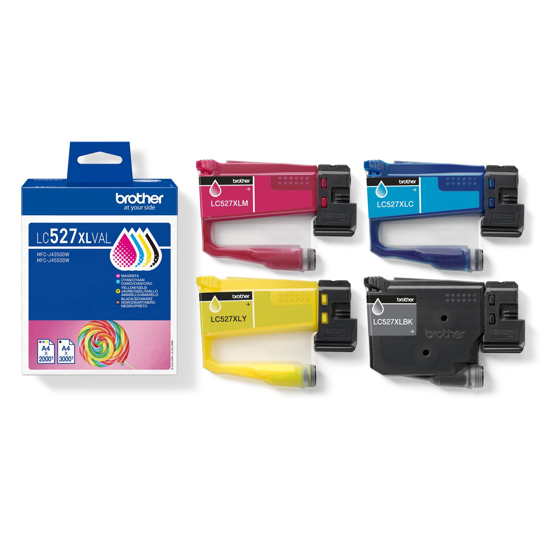 Tintenpatrone, LC527, Farbenset, Magenta, Gelb