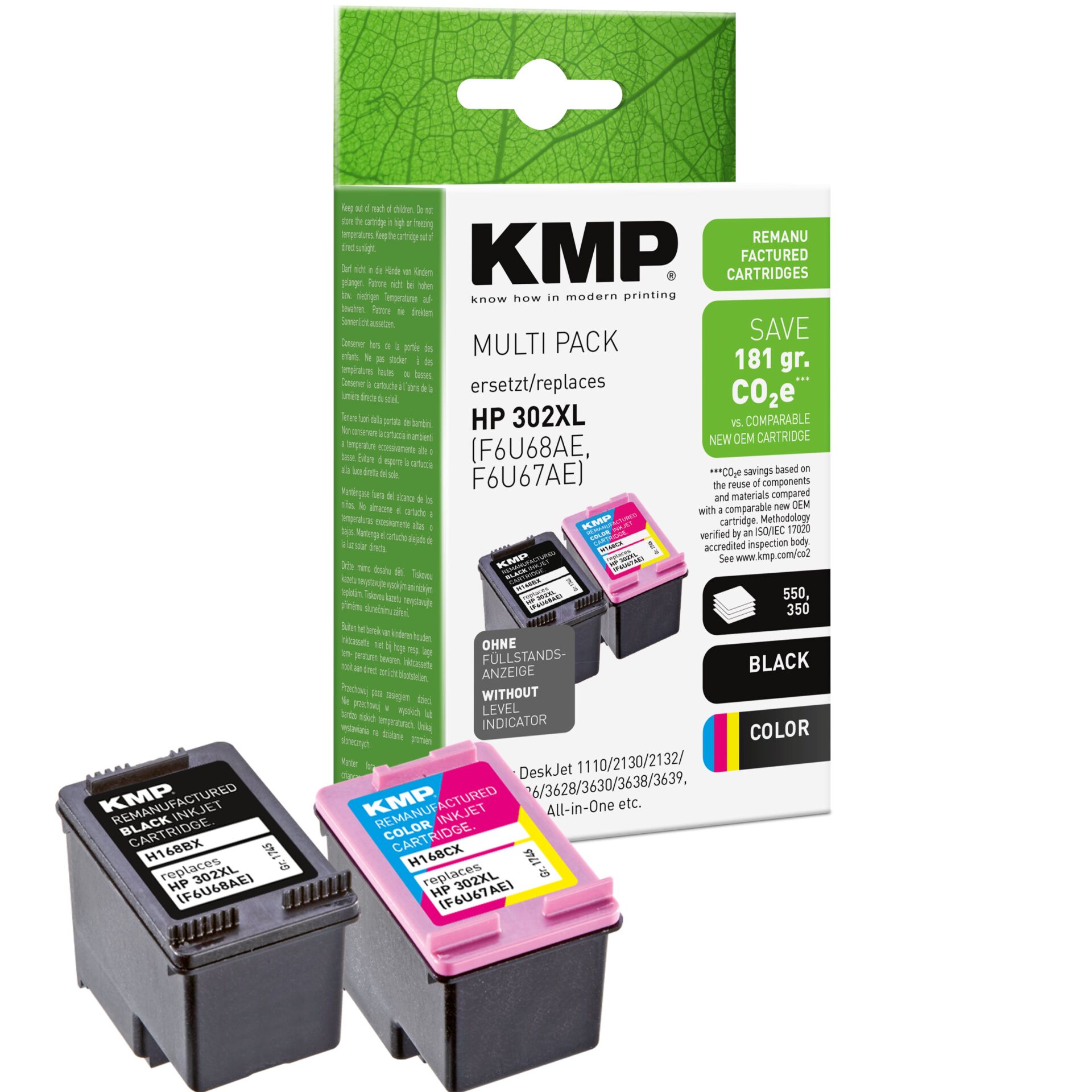 Adapter, Elektronik, Computer-Ausrüstung, Computerausrüstung, QR-Code, Tintenpatrone, Drucker, Farbpatronen, HP 302XL, Mehrfarbig
