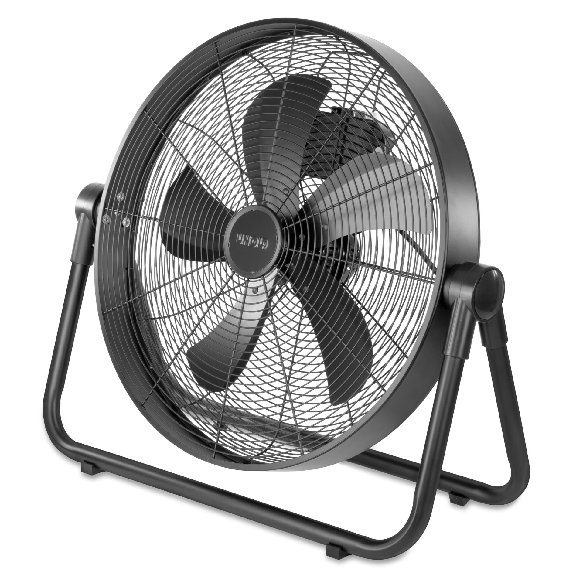 Ventilator, Standventilator, Drehventilator, Gehäuse aus Metall, Schwarz