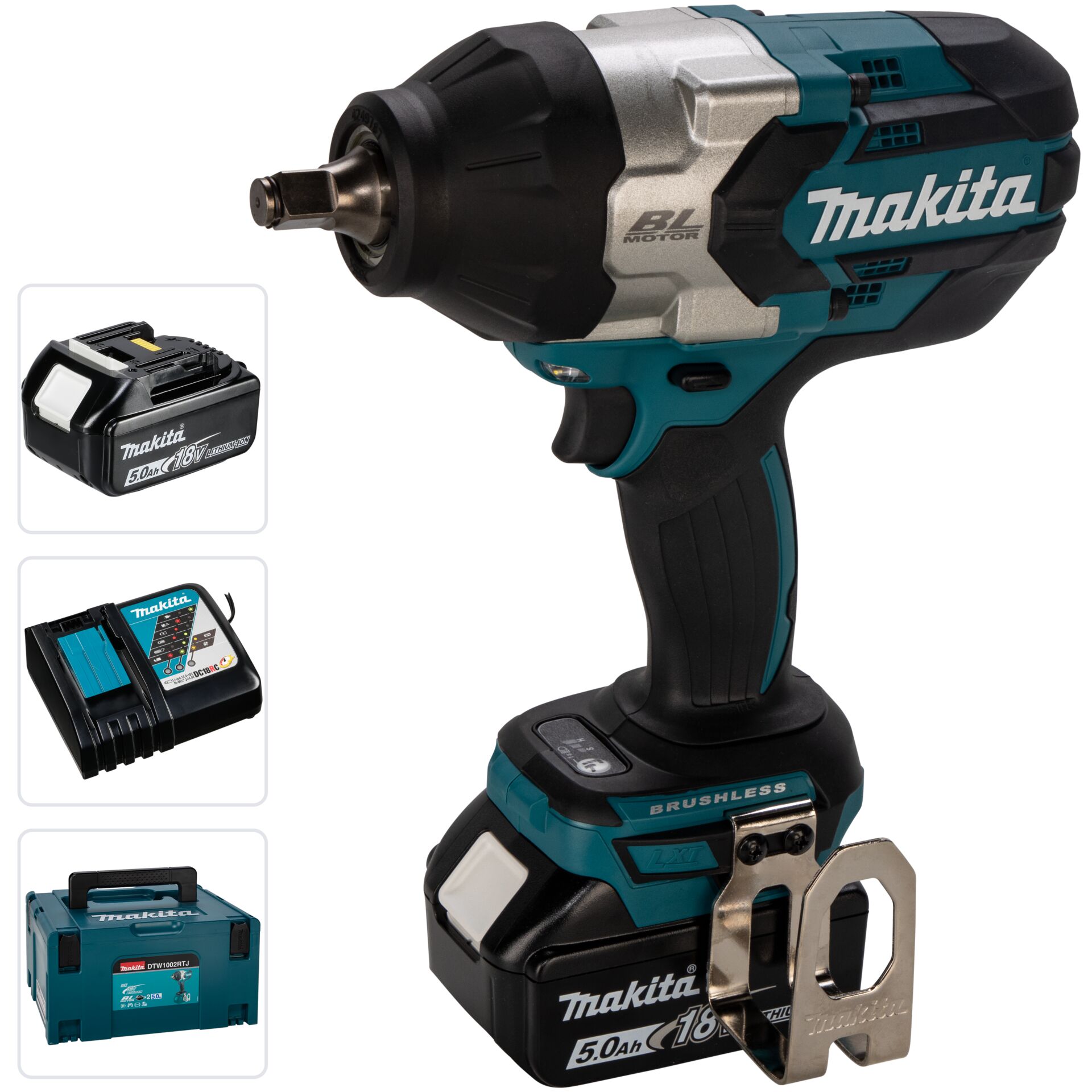 Akkuschrauber, Brusheless, 18V, Makita, Werkzeug, Akku-Schlagschrauber, 18-Volt-Akku, bürstenloser Motor, Akku und Ladegerät, Transportkoffer