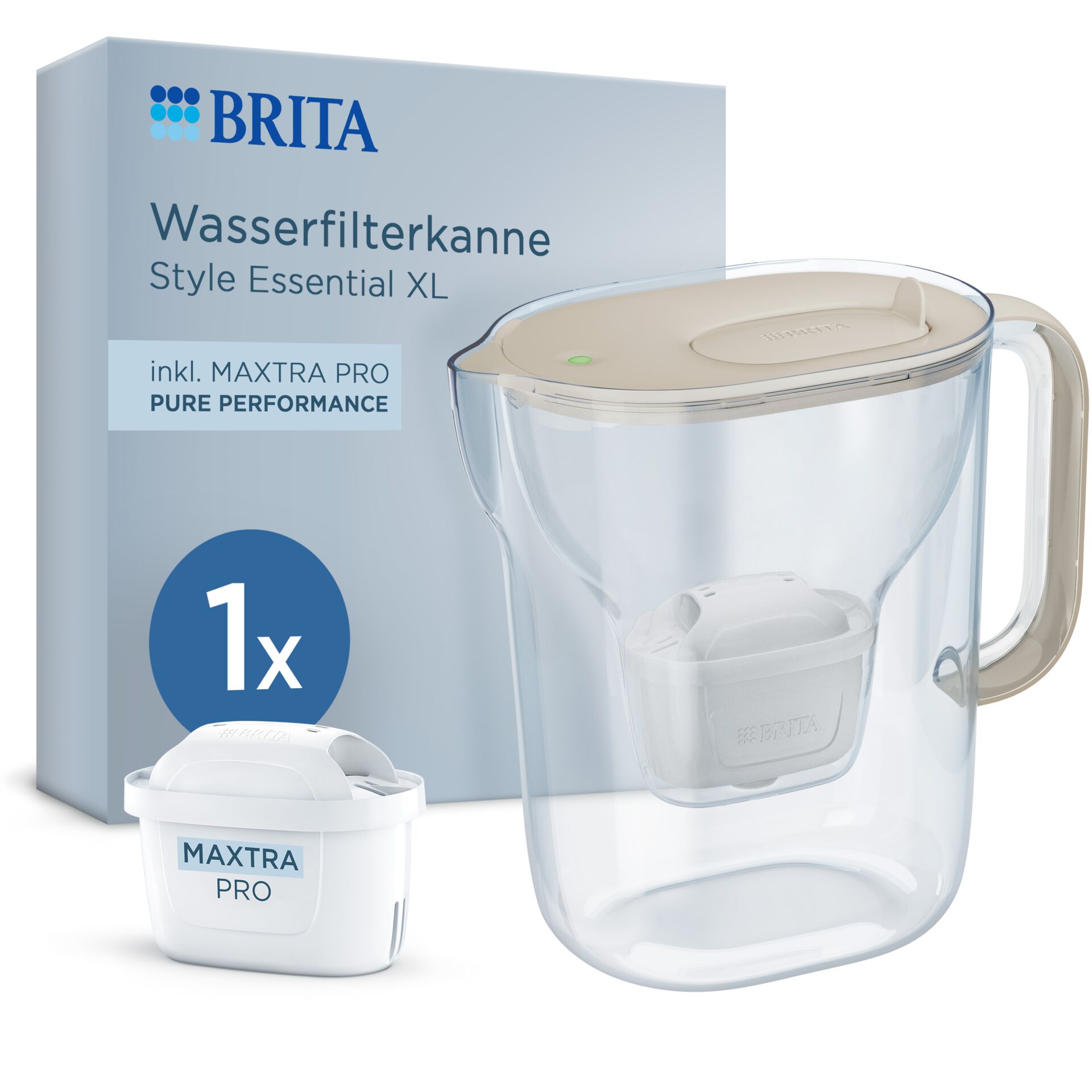 Wasserfilterkanne, Filterkanne, Kanne, Glaskanne, Maxtra Pro