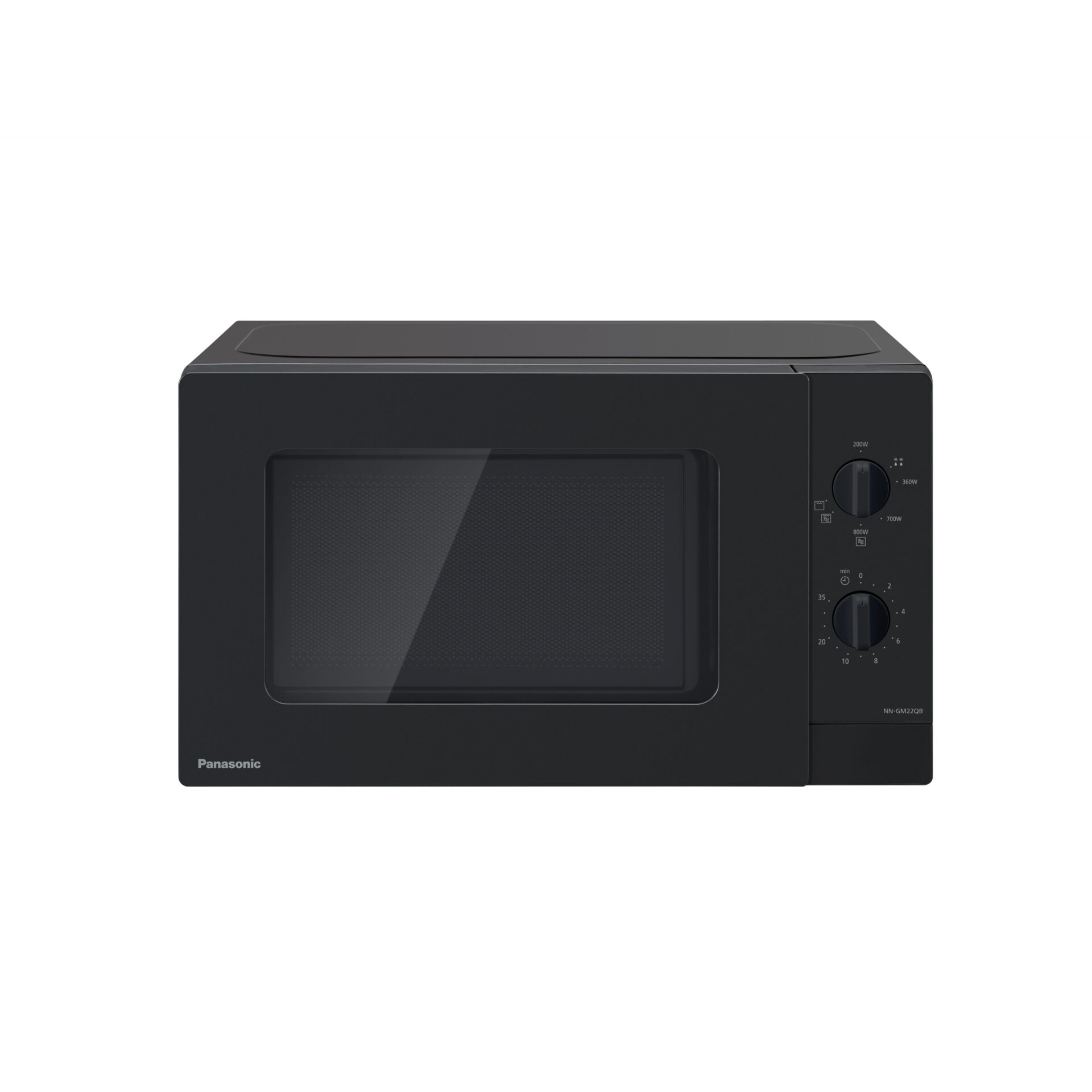 mikrowelle, toaster-oven, elektronik, schwarz, glasfenster