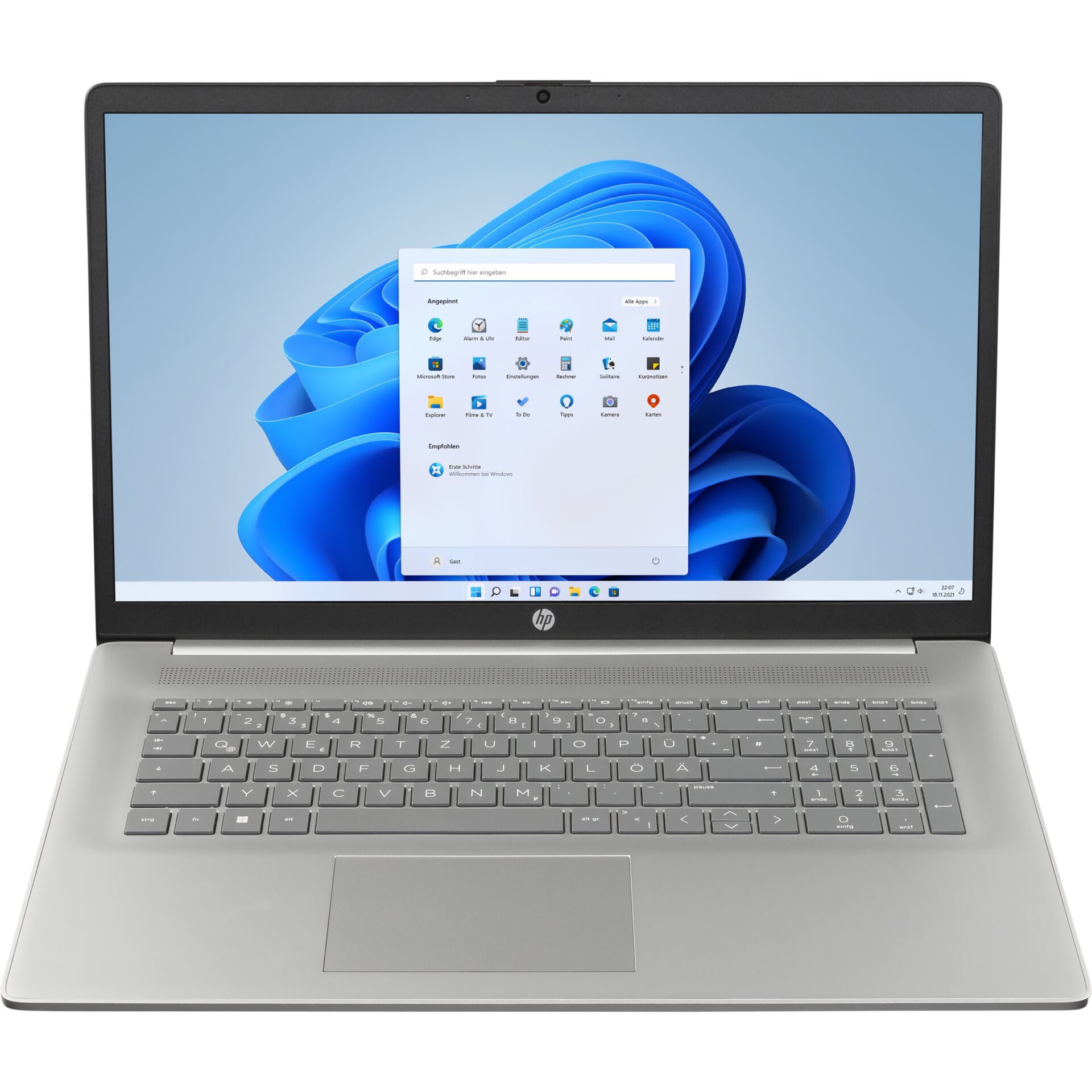 laptop, HP, silber, 14-Zoll, windows