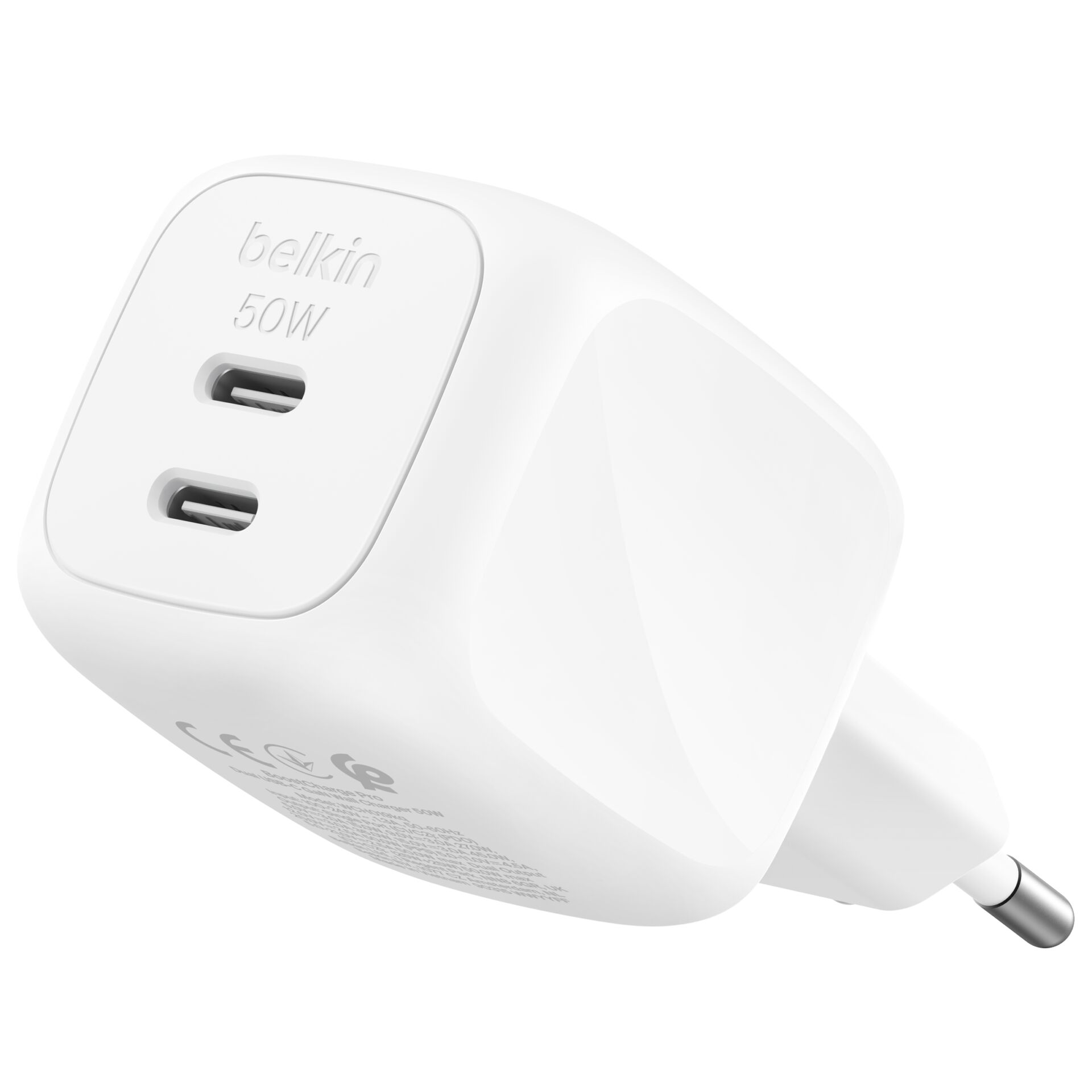 USB-C, Ladeadapter, Wandadapter, 50W, Dual-USB-C