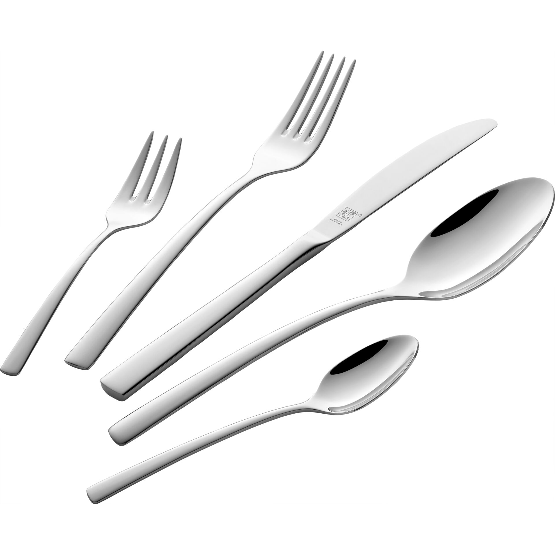Besteckset, Gabel, Messer, Löffel, Stahl