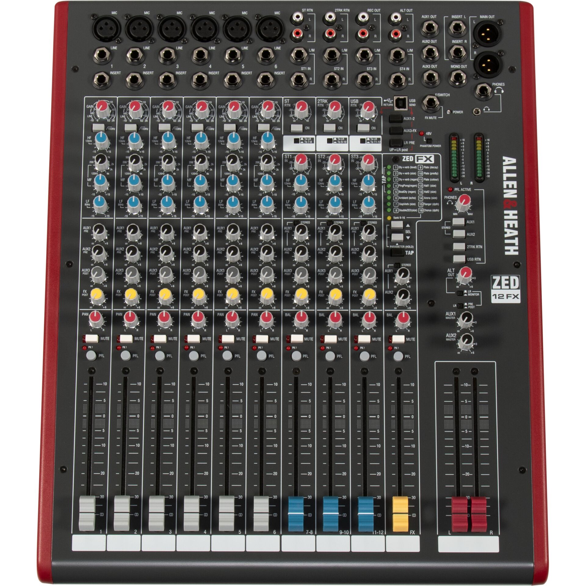 mixer, Audio-Mixer, 8-Kanal, analog, Fader