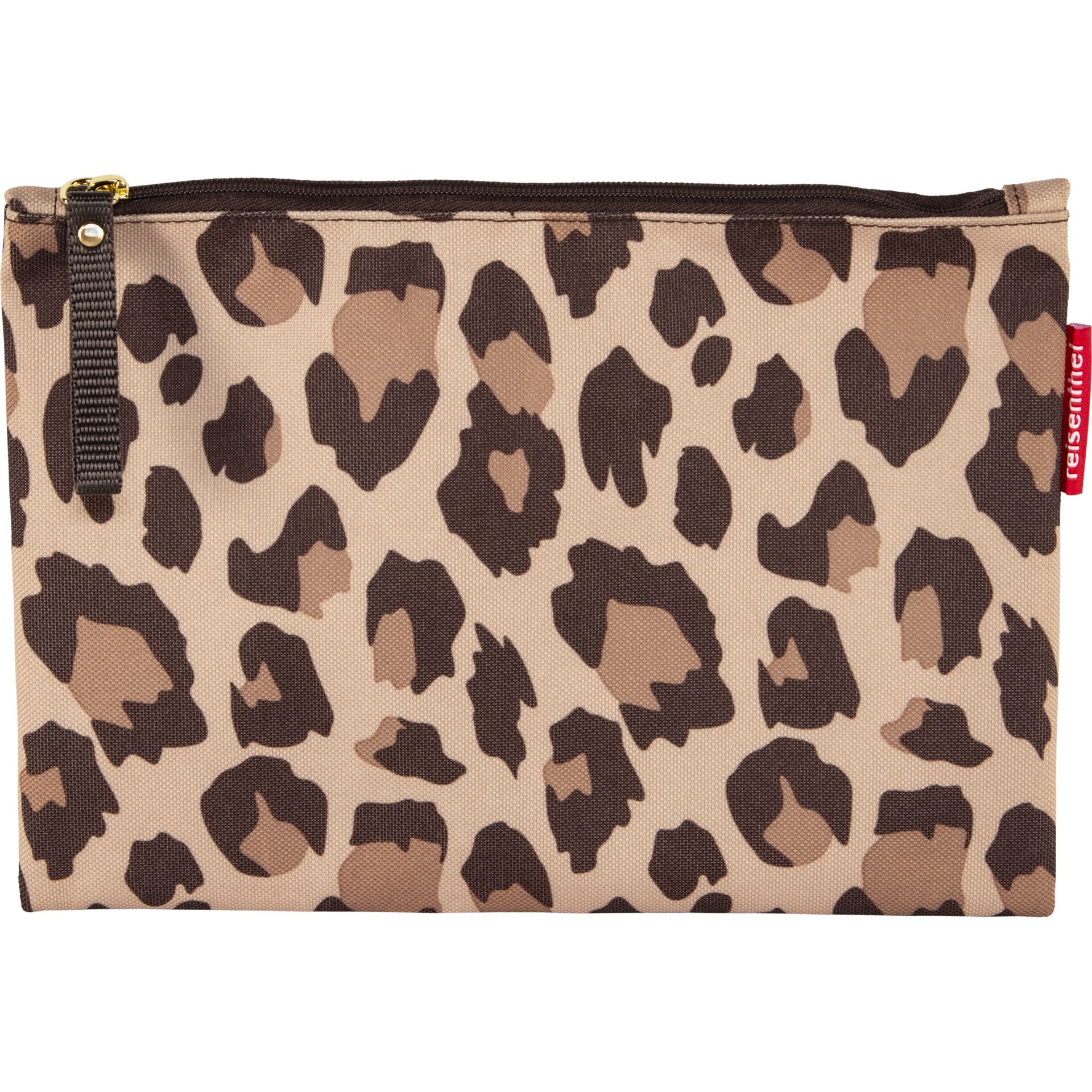 Clutch, Leopard, Animal print, Zipper, Pouch