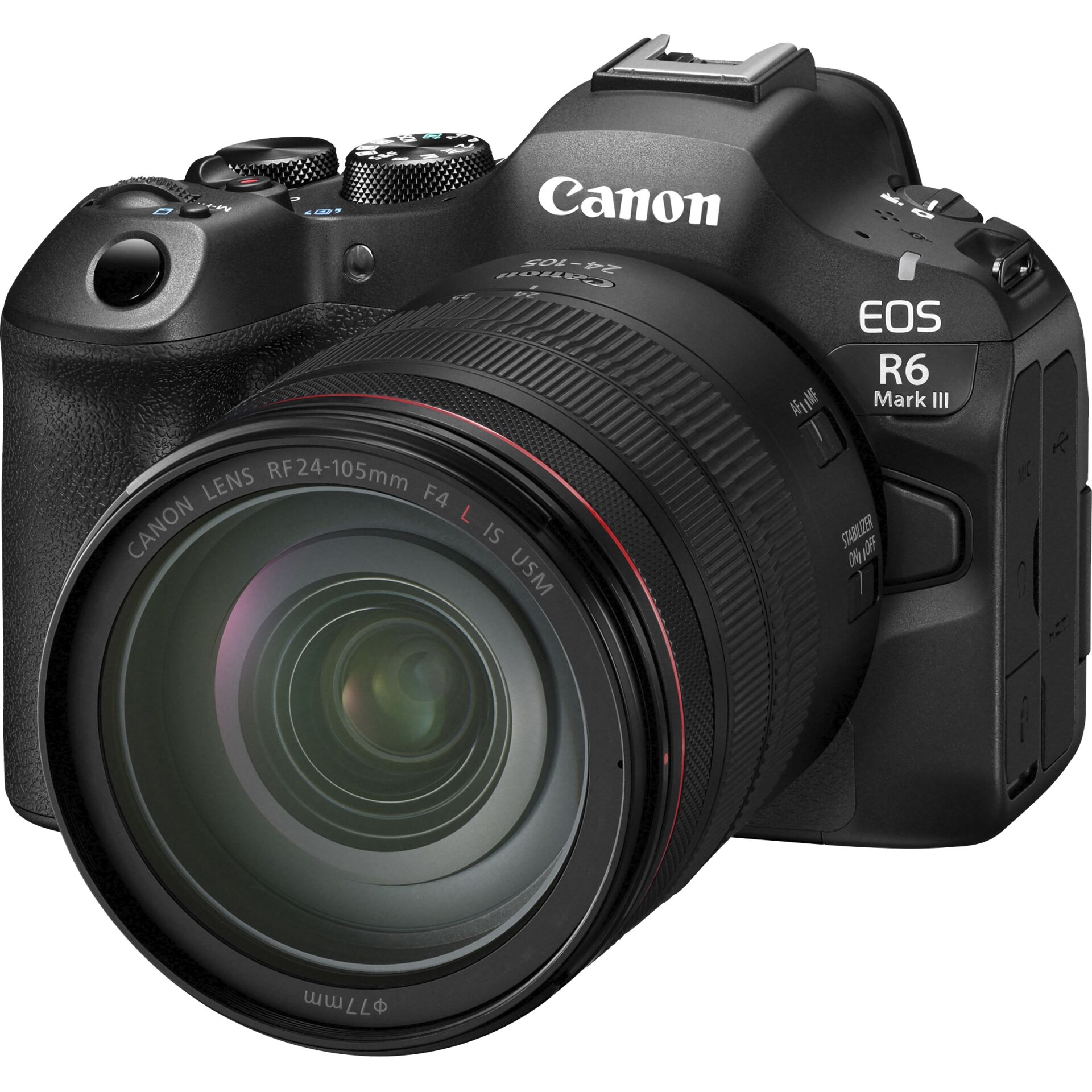 Canon EOS R6, DSLR-Kamera, RF 24-105mm Objektiv, schwarz, Kamera Körper