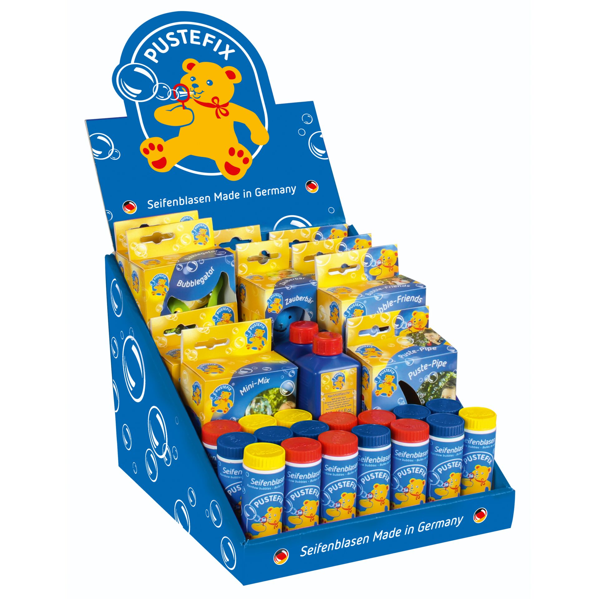 Seifenblasen, Bubble-Set, Kinder, Display, Blasenflasche